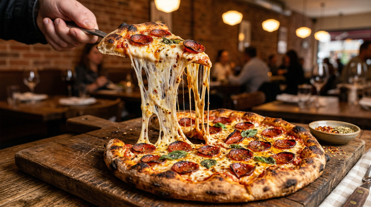 A hot pepperoni pizza representing National Pizza Day 2027 on February 9